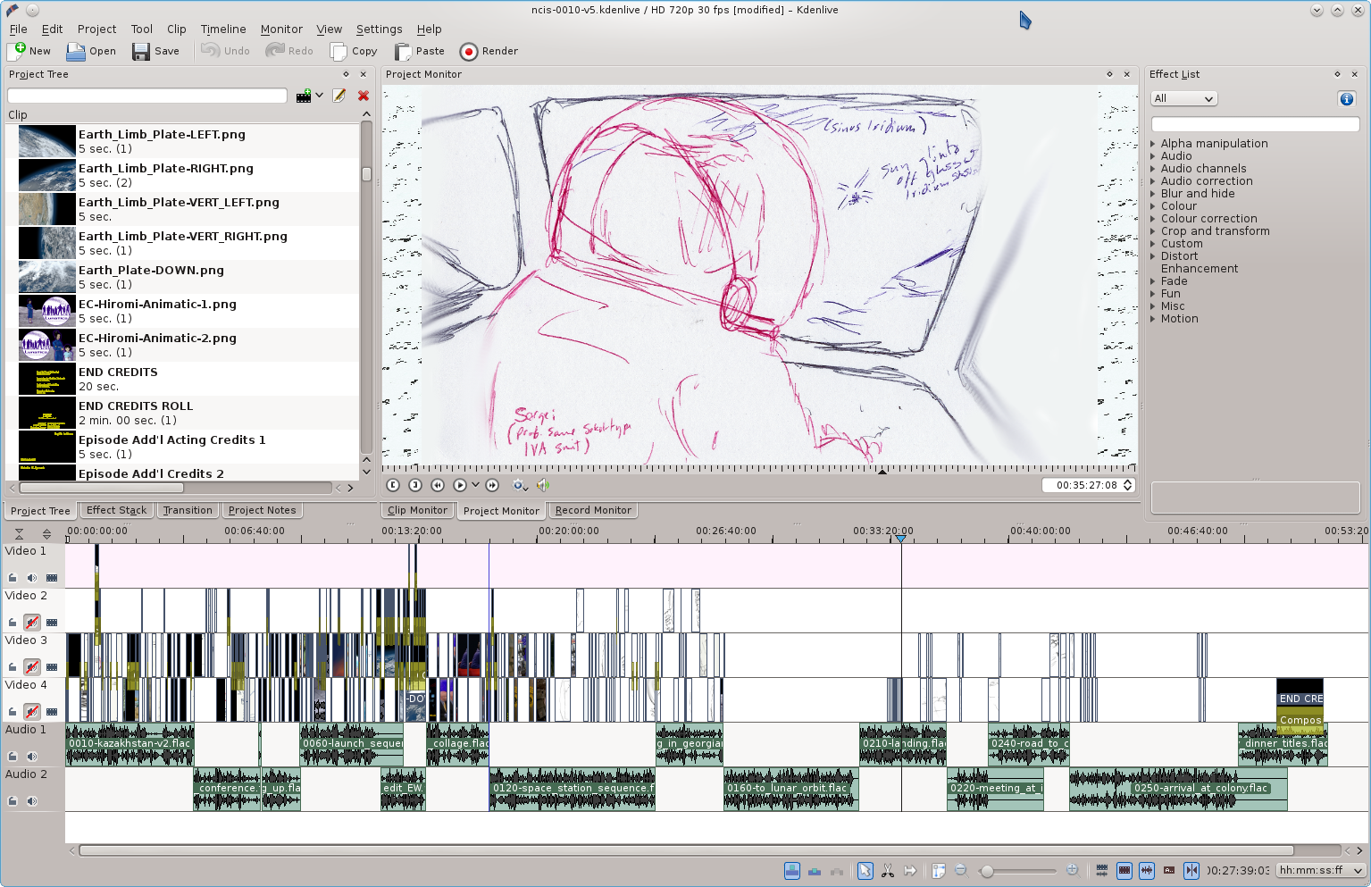 Finishing up the Pilot Animatic