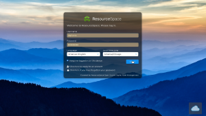 ResourceSpace login