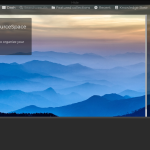 Screen capture of installed ResourceSpace web application