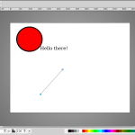 SVGEdit, with a simple geometric drawing.
