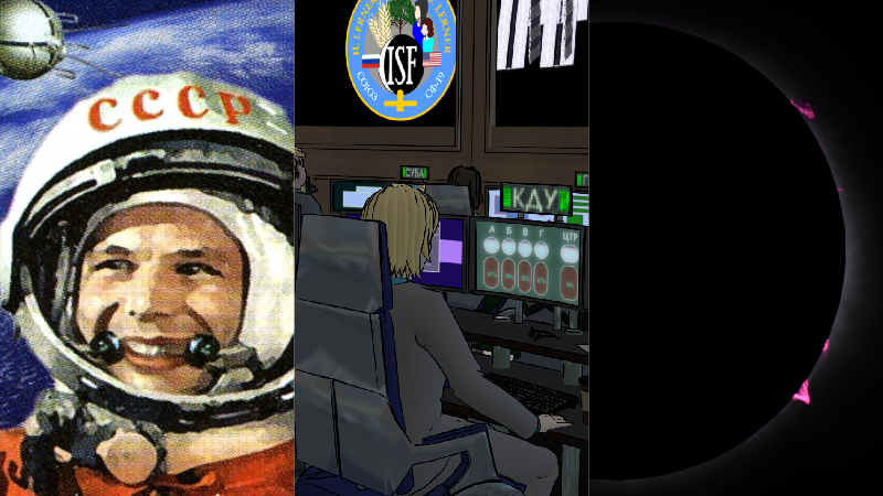 Yuri Gagarin, Lunatics Animation, Total Eclipse 2024