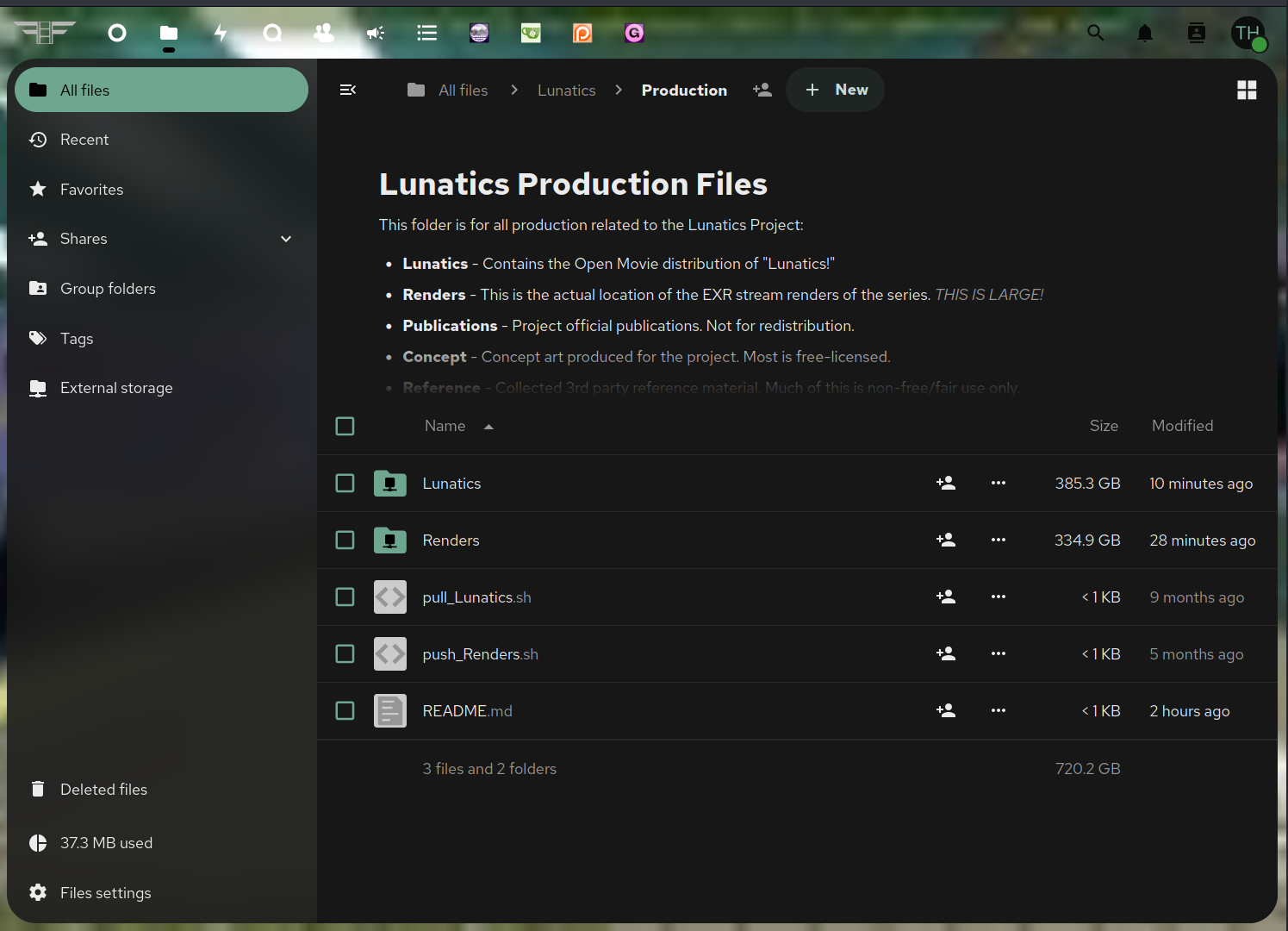 Testing Nextcloud for Source File Sync Lunatics Folders in Nextcloud