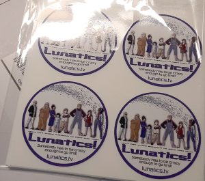 Lunatics Round Stickers