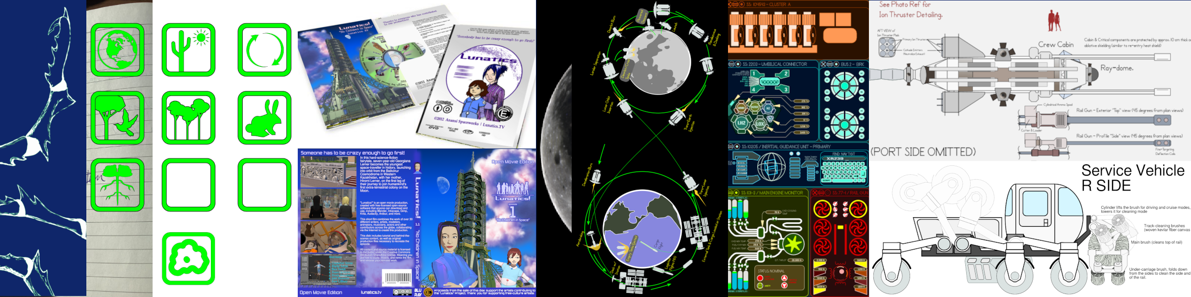 Collage of Past Art and Design Commissions Collage of Past Art and Design Commissions