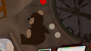 Dangling teddy bear in Soyuz