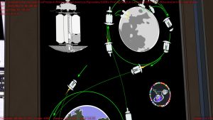 View zoomed in on the right large monitor in MIssion Control.