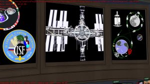 Camera reveals left big monitor in MCR.