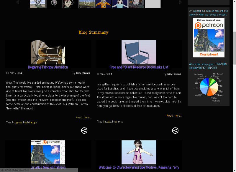 Blog Summary new WordPress Website