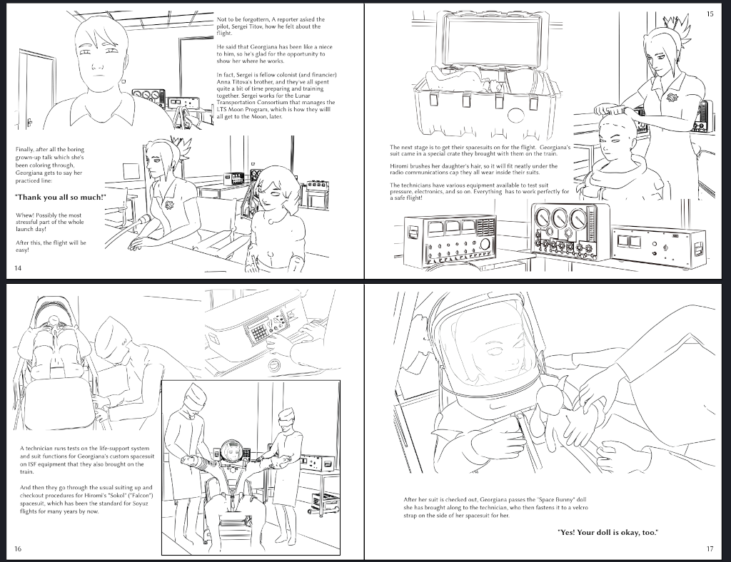 Sample Pages from Coloring Book