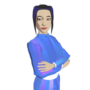 Hiromi in Signature Pose