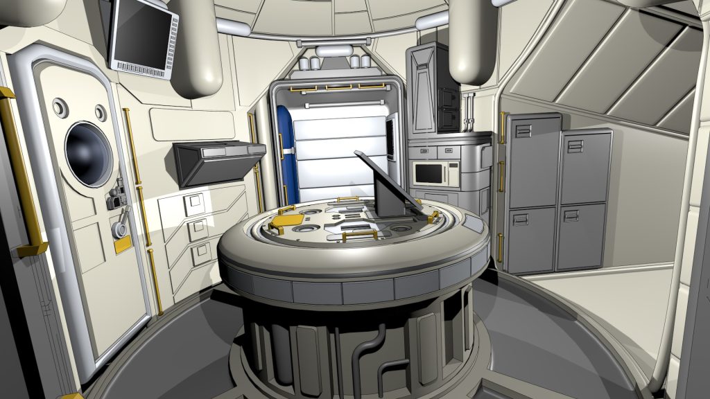 Central Room of Lander Interior Set