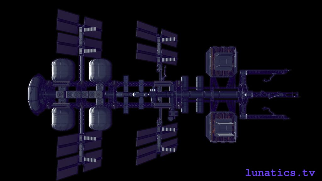 Space Station Alpha 2040 - Bottom View