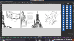 Coloring book layout in Inkscape