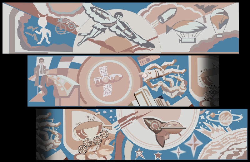 Glory to the Conquerors of Space Mural