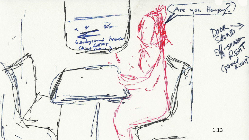 Storyboard: Hiromi on the Train