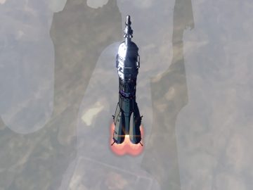 Soyuz Launch Vehicle in Flight