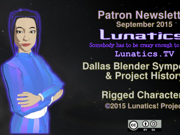 Patron Newsletter for September 2015