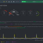 NetData screen capture with dials and graphics