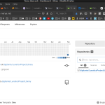 User dashboard in Gitea
