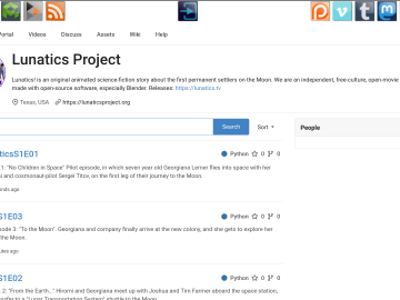 Lunatics libraries in Gitea, after migration.