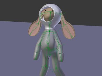 Ragdoll-rigged bunny