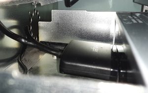 Test fit of drive with USB adapter