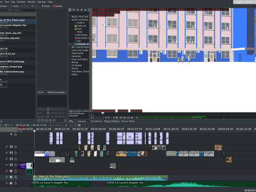 Kdenlive edit of Launch Sequence