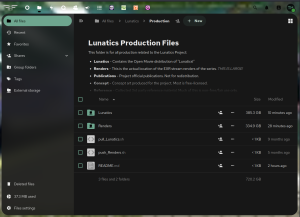 Lunatics Folders in Nextcloud