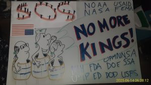 No More Kings! Placard