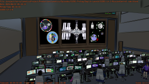 View from back left of Mission Control.