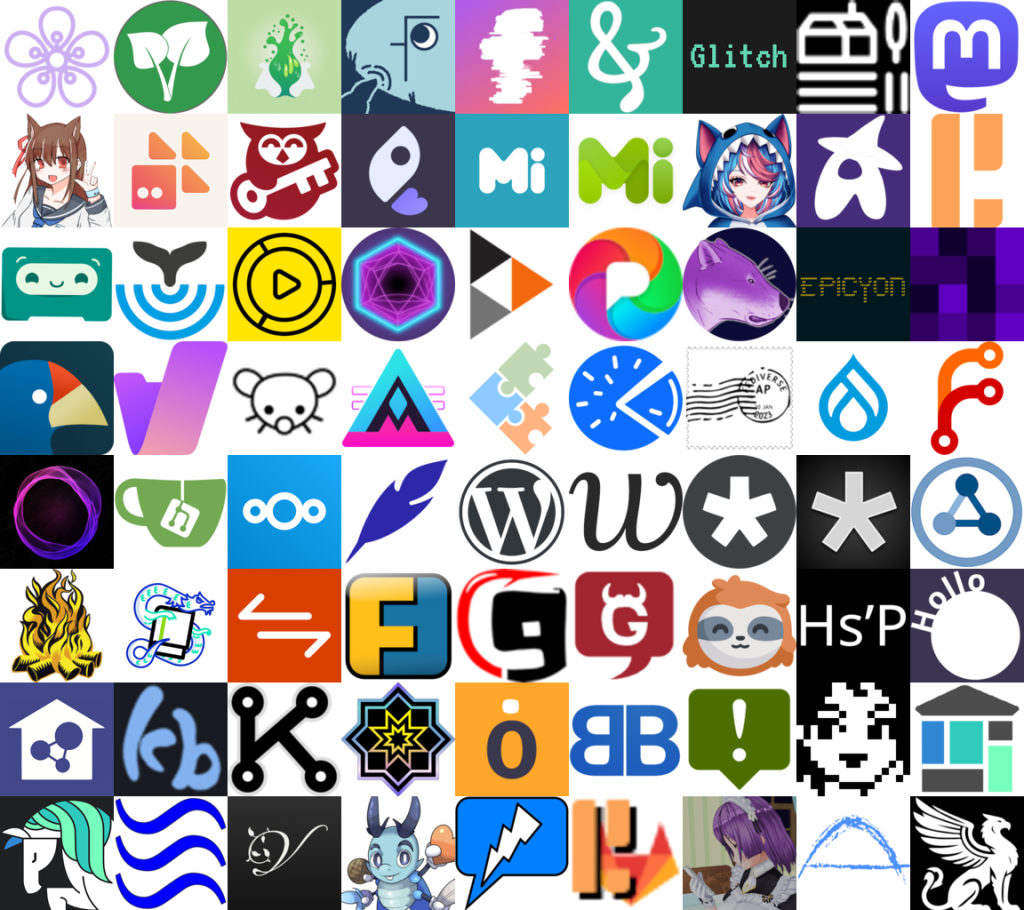 9x8 grid of icons