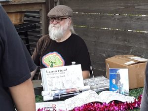 Me, at the zine fair.