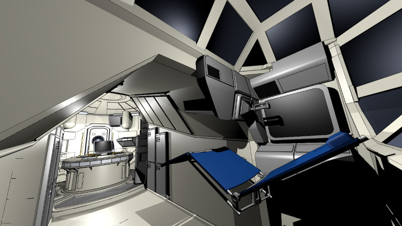 Cockpit of the LTS Lander