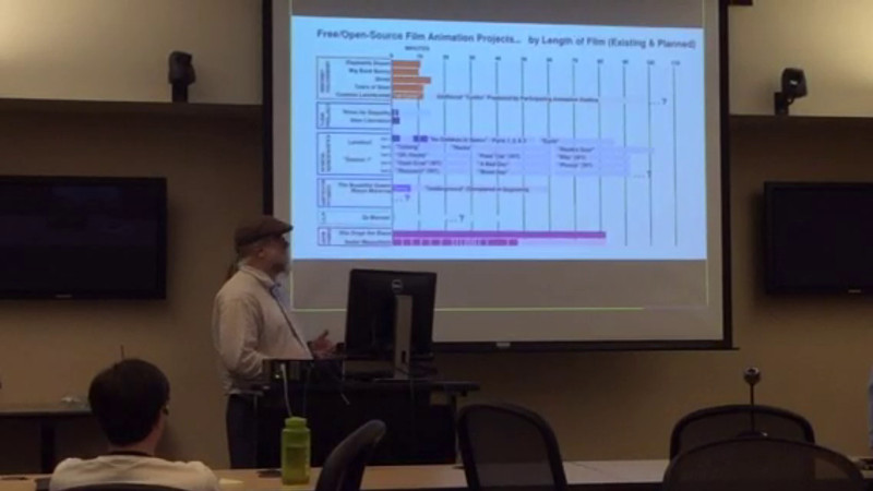 Terry Hancock presenting at the Dallas Blender 3D Symposium