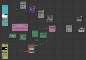 ABX Ink & Paint compositing file with rotoscoped masking (LA-1-C).